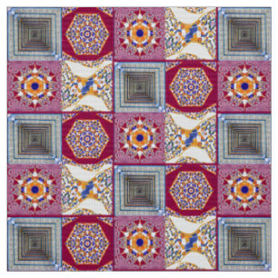 Azulejos mit einer modernen Drehung Stoff