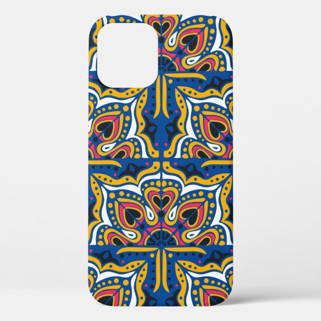 Azulejos portugal nahtlose Muster Case-Mate iPhone Hülle (Rückseite)