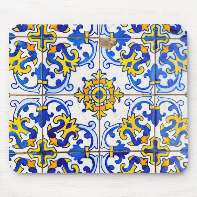 Azulejos Portugiesische Keramik Tiles Mousepad (Vorne)
