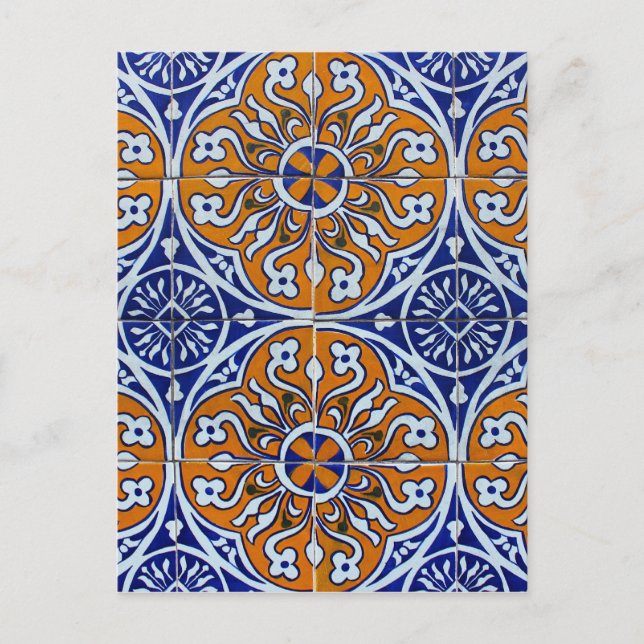 Azulejos, portugiesische Tiles Postkarte (Vorderseite)