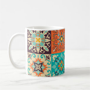 Azulejos Tiles portugiesisches Boho Patchwork Kaffeetasse