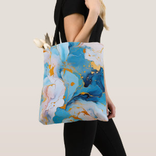 Azur Marmor mit goldenen Sprenkeln