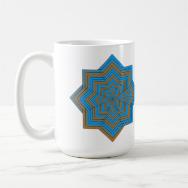 Azur- und Ember-Stern Kaffeetasse (Links)