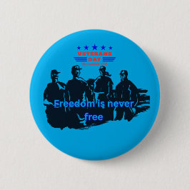 Azurblau der Verteidiger der Freiheit Button