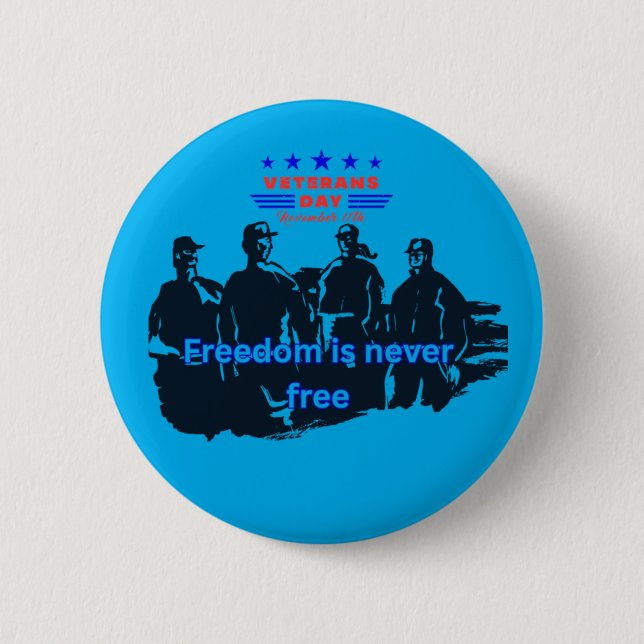 Azurblau der Verteidiger der Freiheit Button (Vorderseite)