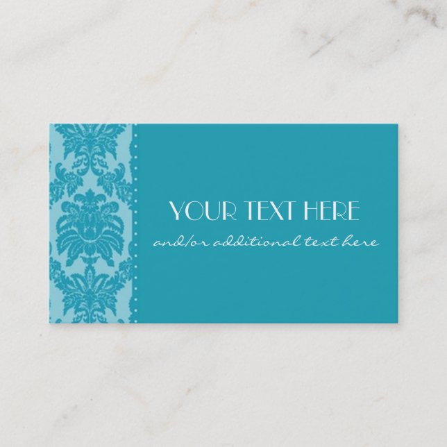 Azurblau Visitenkarte (Vorderseite)