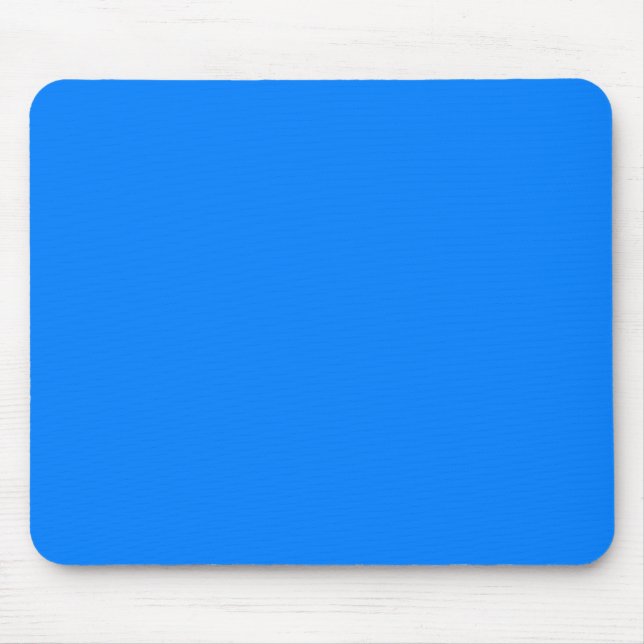 Azurblau (Vollfarbe) Mousepad (Vorne)