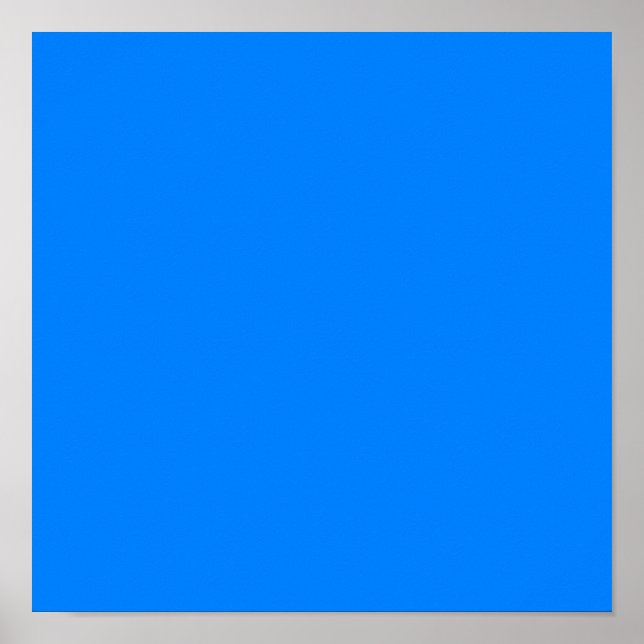Azurblau (Vollfarbe) Poster (Vorne)