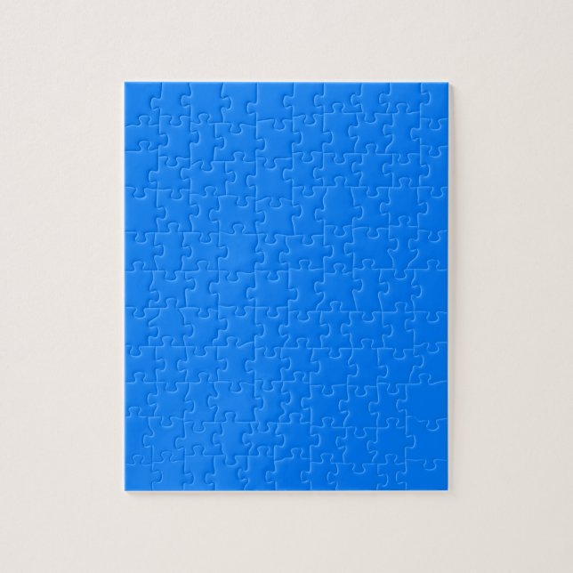 Azurblau (Vollfarbe) Puzzle (Vertikal)