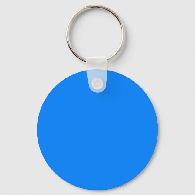 Azurblau (Vollfarbe) Schlüsselanhänger (Vorderseite)