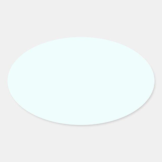 Azurblau (X11/Webfarbe) (Vollfarbe) Ovaler Aufkleber (Vorderseite)
