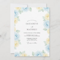 Azurblaue Primel-Gemalte Hochzeit