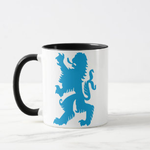 Azurblauer Bayerischer Löwe Tasse