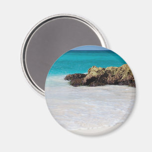 Azurblauer Ozean Sandstrand Foto Magnet