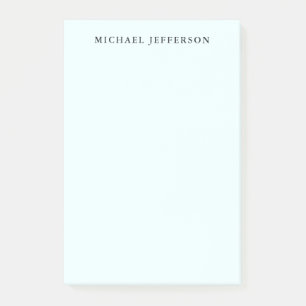 Azurblaues einfaches minimalistisches elegantes Mo Post-it Klebezettel