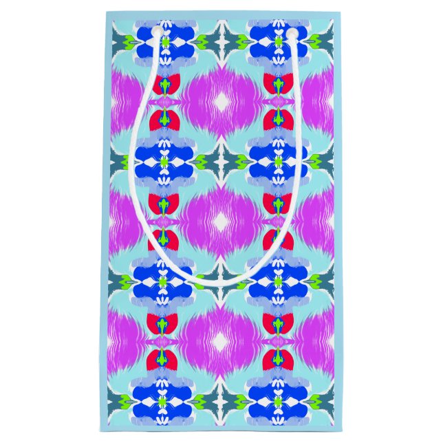 Azurblüten-Kaleidoskop Kleine Geschenktüte (Vorderseite)