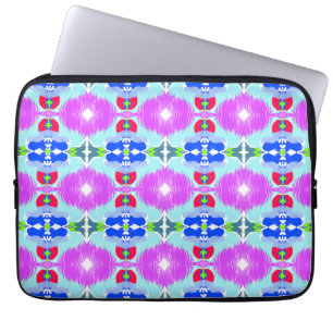 Azurblüten-Kaleidoskop Laptopschutzhülle