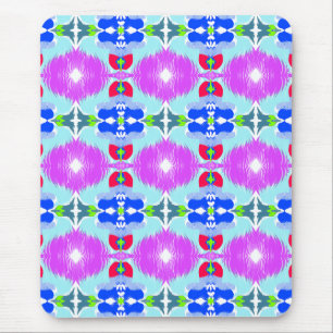 Azurblüten-Kaleidoskop Mousepad