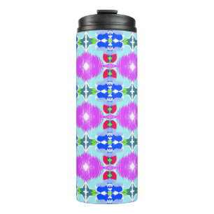 Azurblüten-Kaleidoskop Thermosbecher