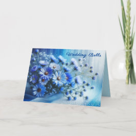 Azure Aster Blume Collection - Hochzeitskarte Feiertagskarte
