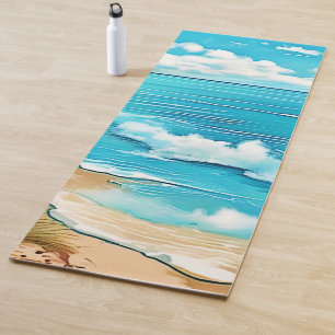 Azure Beach Calm Design Yogamatte