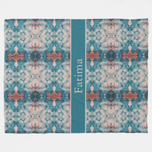 Azure Bloom, individuell Fleecedecke