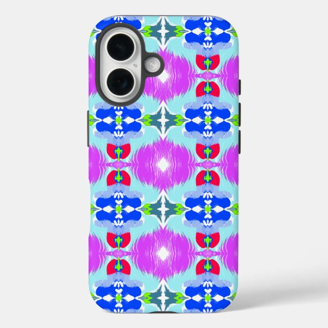 Azure Bloom Kaleidoscope Case-Mate iPhone Hülle (Rückseite)