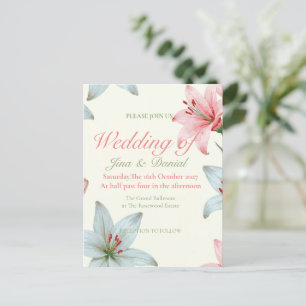 Azure Bloom V03 Postkarte