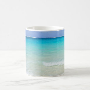 Azure Blue Caribbean Tropical Beach Kaffeetasse
