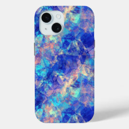 Azure Blue Crumpled Texture Case-Mate iPhone Hülle