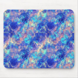 Azure Blue Crumpled Texture Mousepad