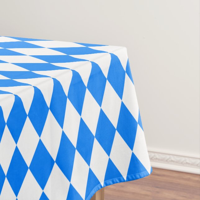 Azure Blue Harlequin Tischdecke (Beispiel)