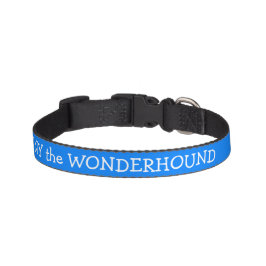 Azure Blue Hundehalsband Personalisiert Haustierhalsband