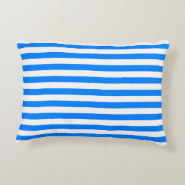 Azure Blue Stripes Dekokissen