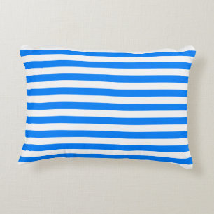 Azure Blue Stripes Dekokissen