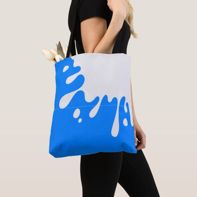 Azure Blue White Paint Splash (Von Nahem)