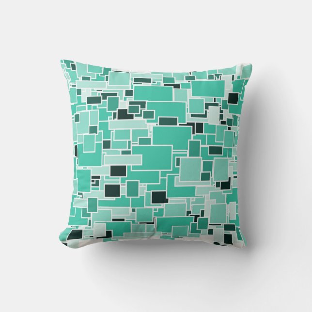 Azure Chaos Pillow Kissen (Vorderseite)