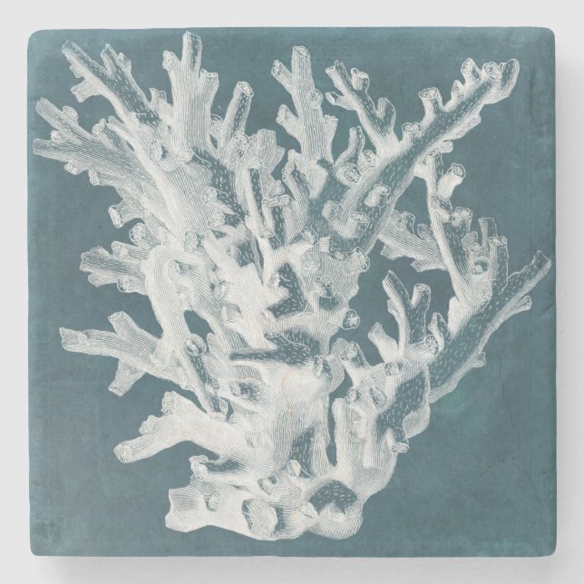 Azure Coral I Steinuntersetzer (Vorderseite)