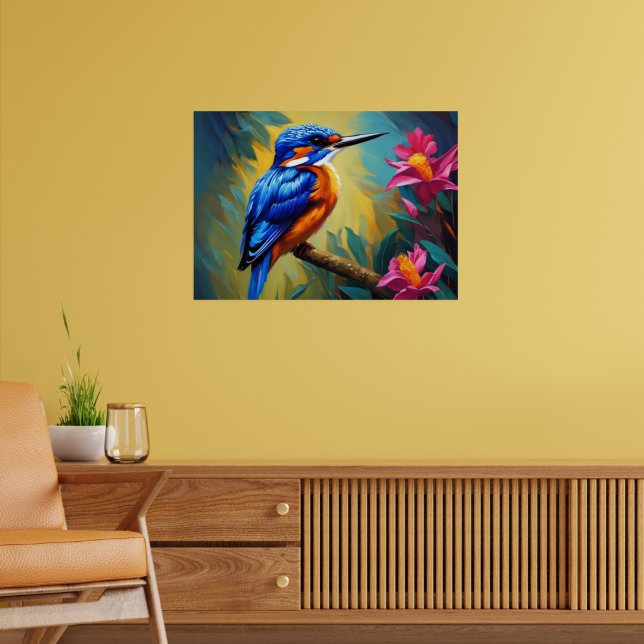 Azure Eisvogel Poster (Wohnzimmer 2)