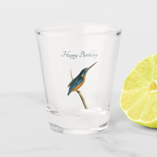 Azure Eisvogel Schnapsglas
