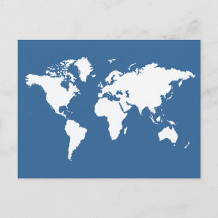 Azure Elegant World Postkarte