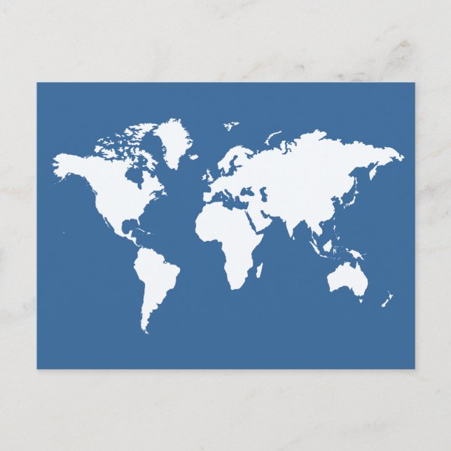 Azure Elegant World Postkarte (Vorderseite)