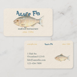 Azure Fin Classic Fish Restaurant Visitenkarte