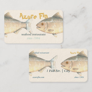 Azure Fin Elegant Fish Restaurant Visitenkarte