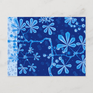 Azure Frost Blume Postcard Postkarte