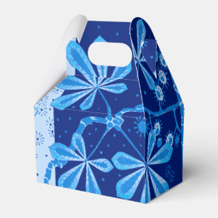 Azure Frost Flower Favor Box Geschenkschachtel