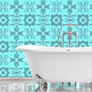 Azure Geometry Wallpaper Tapete