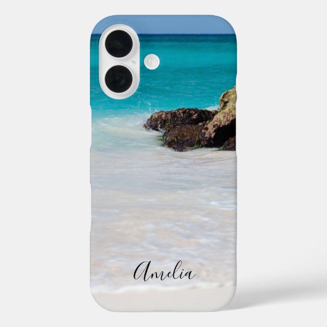 Azure Ocean Sandy Beach Foto Case-Mate iPhone Hülle (Rückseite)