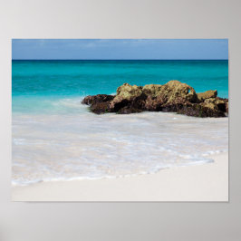 Azure Ocean Sandy Beach Foto Poster
