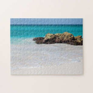 Azure Ocean Sandy Beach Foto Puzzle